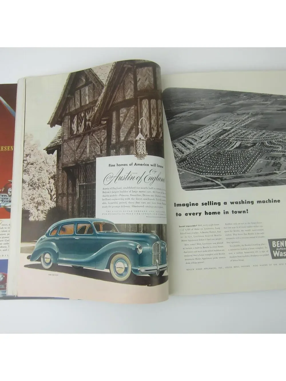 Vintage FORTUNE Magazine April 1948 Cadillac, Oldsmobile, Austin of England Ads